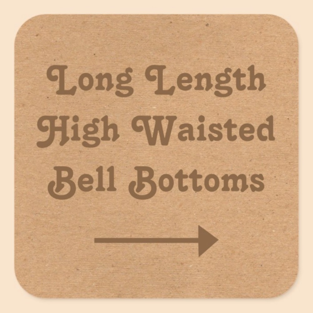 LONG LENGTH HIGH WAISTED BELL BOTTOMS